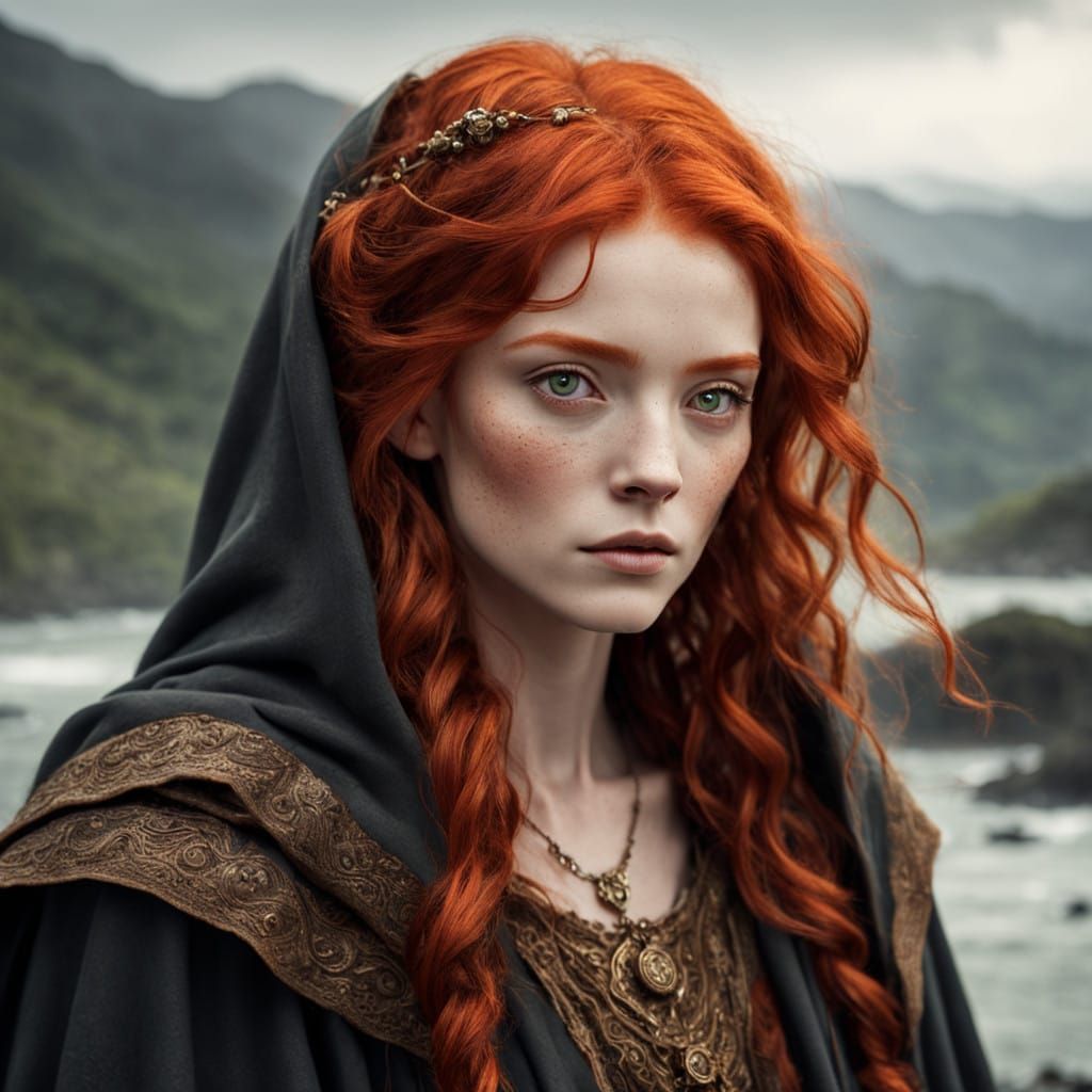 Mystical Redhead in Forgotten Cloak