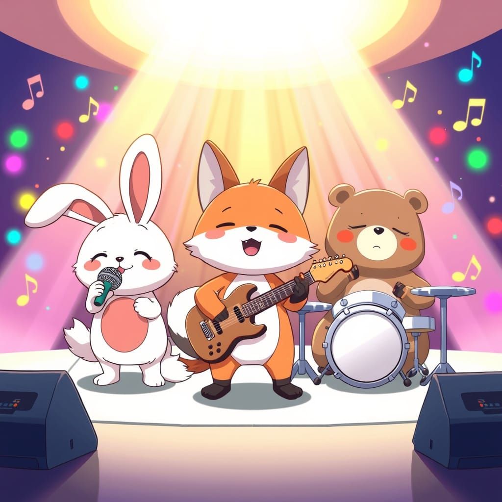 Chibi Animals Sing Karaoke: Anime Style