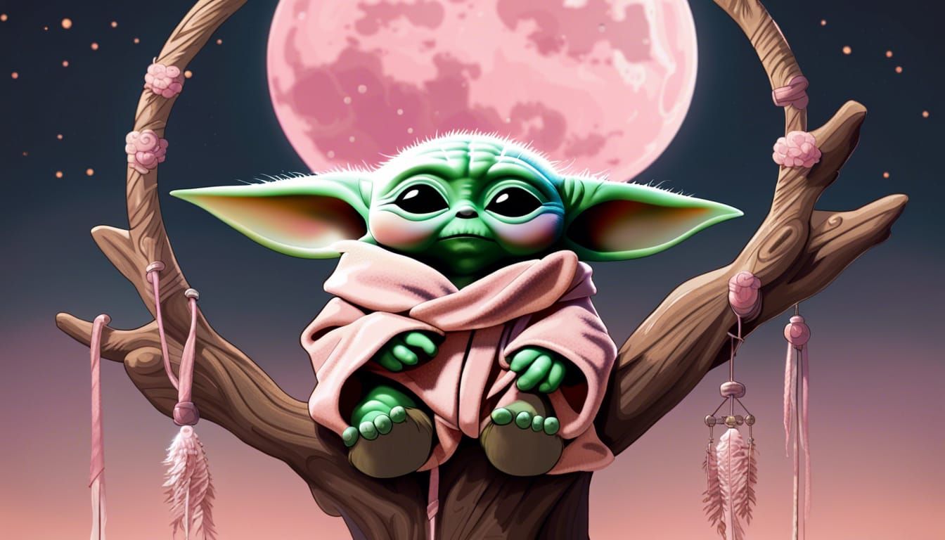 Baby Yoda Just Chilling