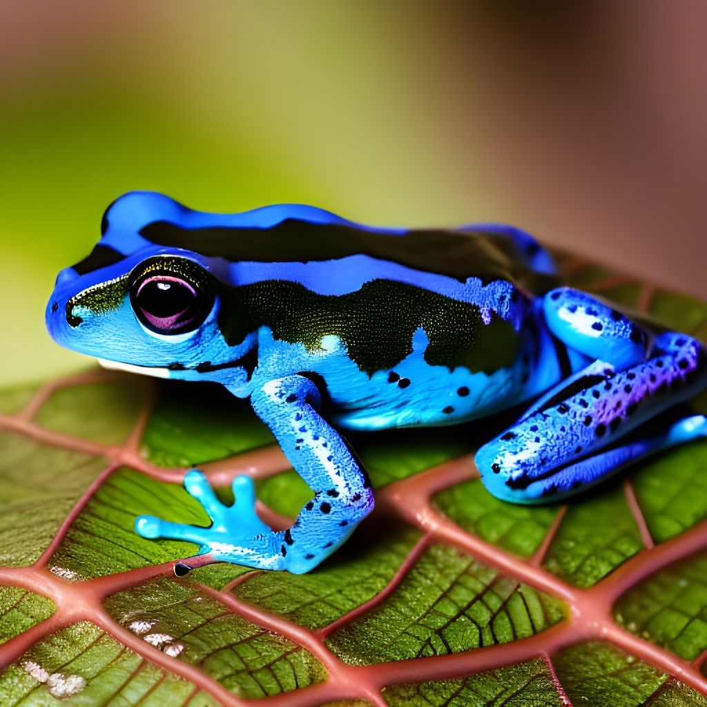 Vibrant Poison Dart Frog in Hyperrealistic Detail