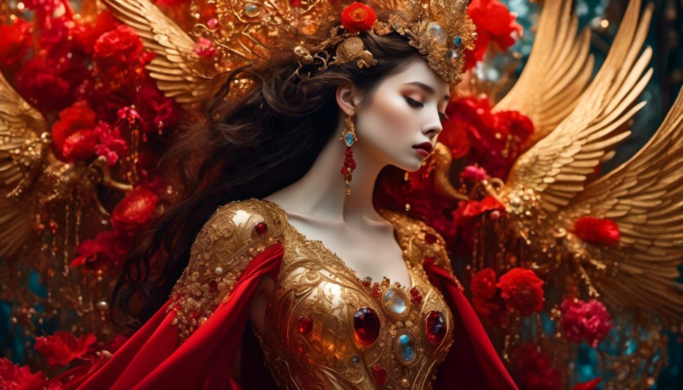 Dystopian World in Art Nouveau Style