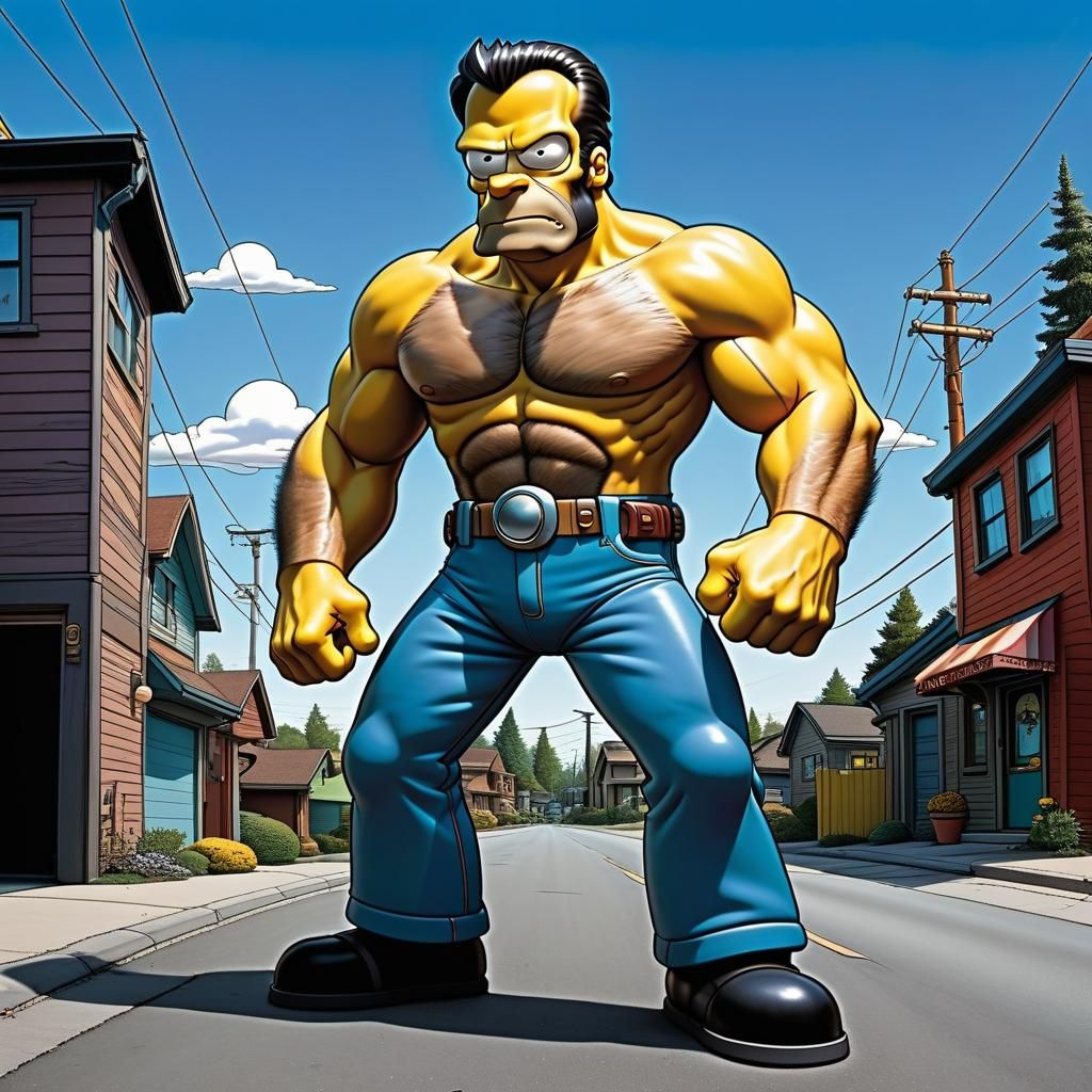 wolverine as a character in the simpsons