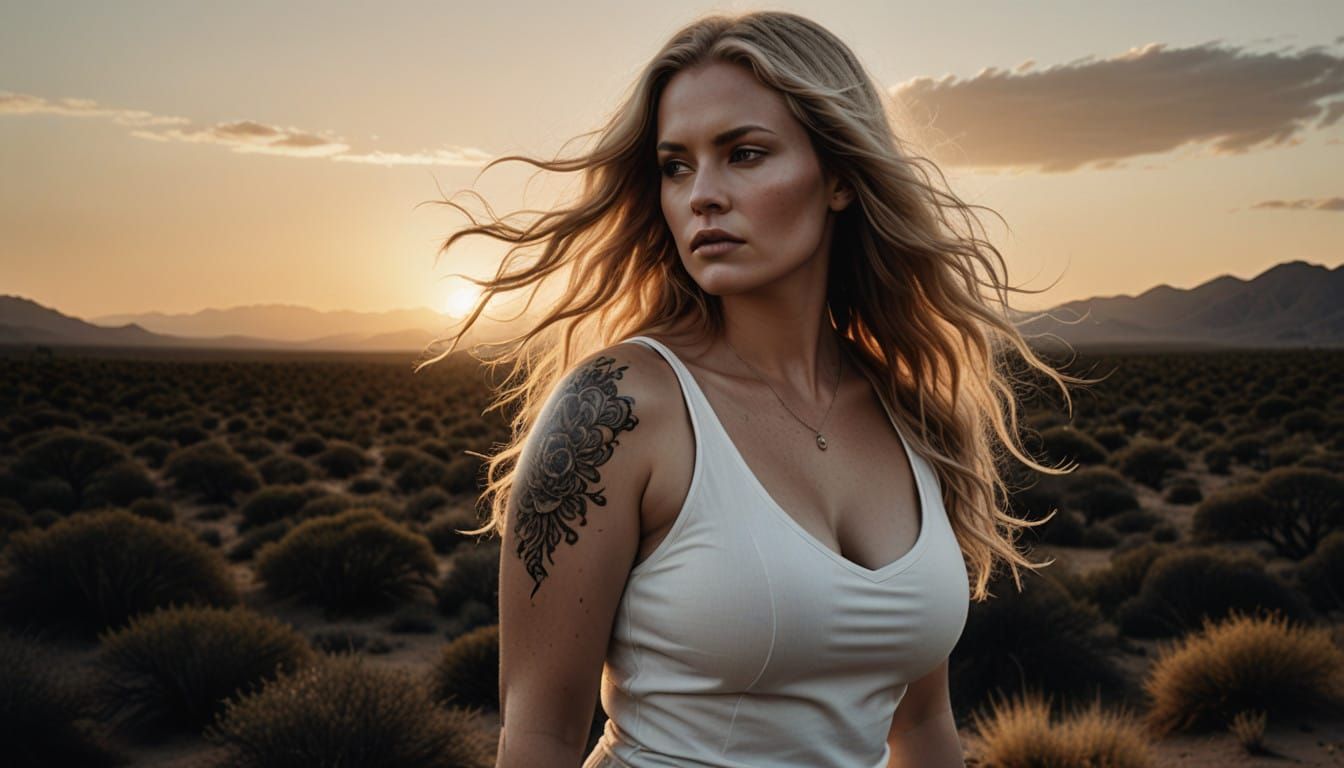 Vibrant Curvy Beauty in Cinematic Portraiture