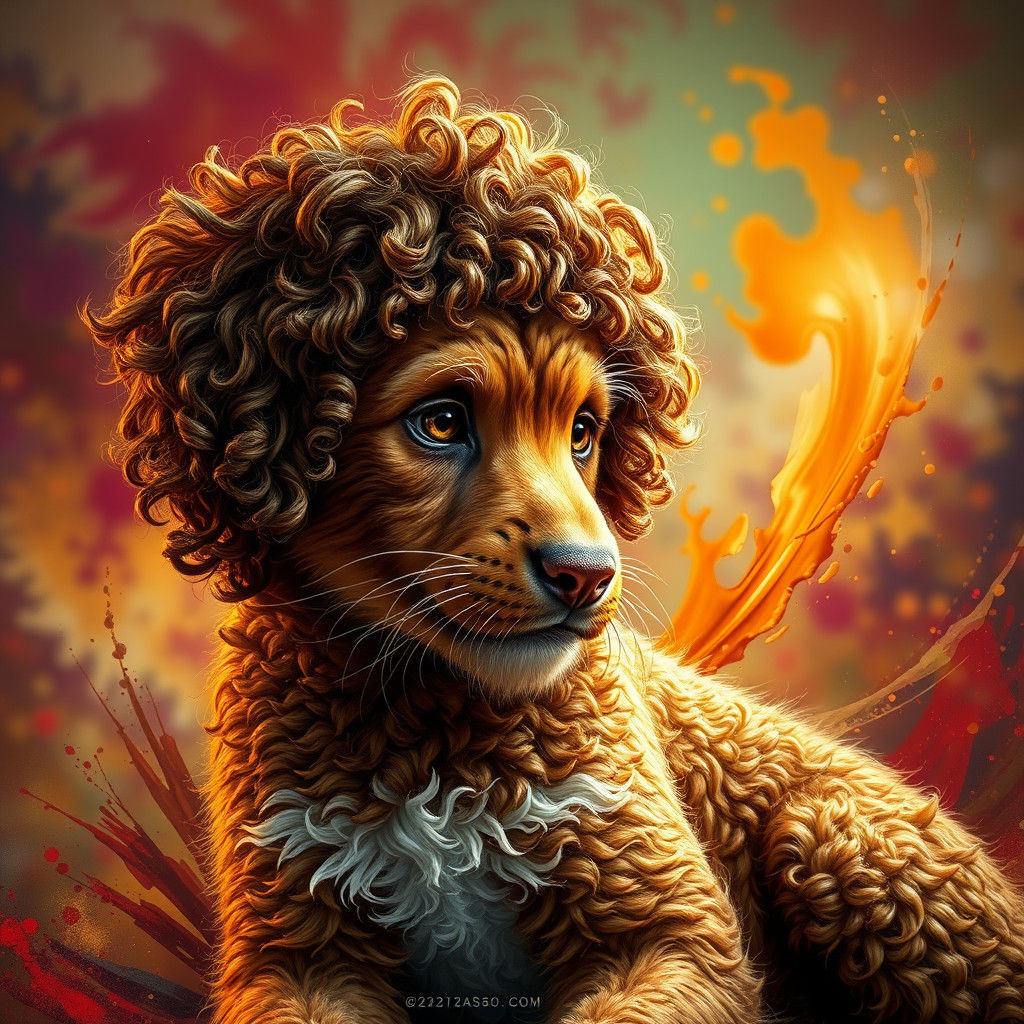 Hyperrealistic Portrait in Splash Art Style