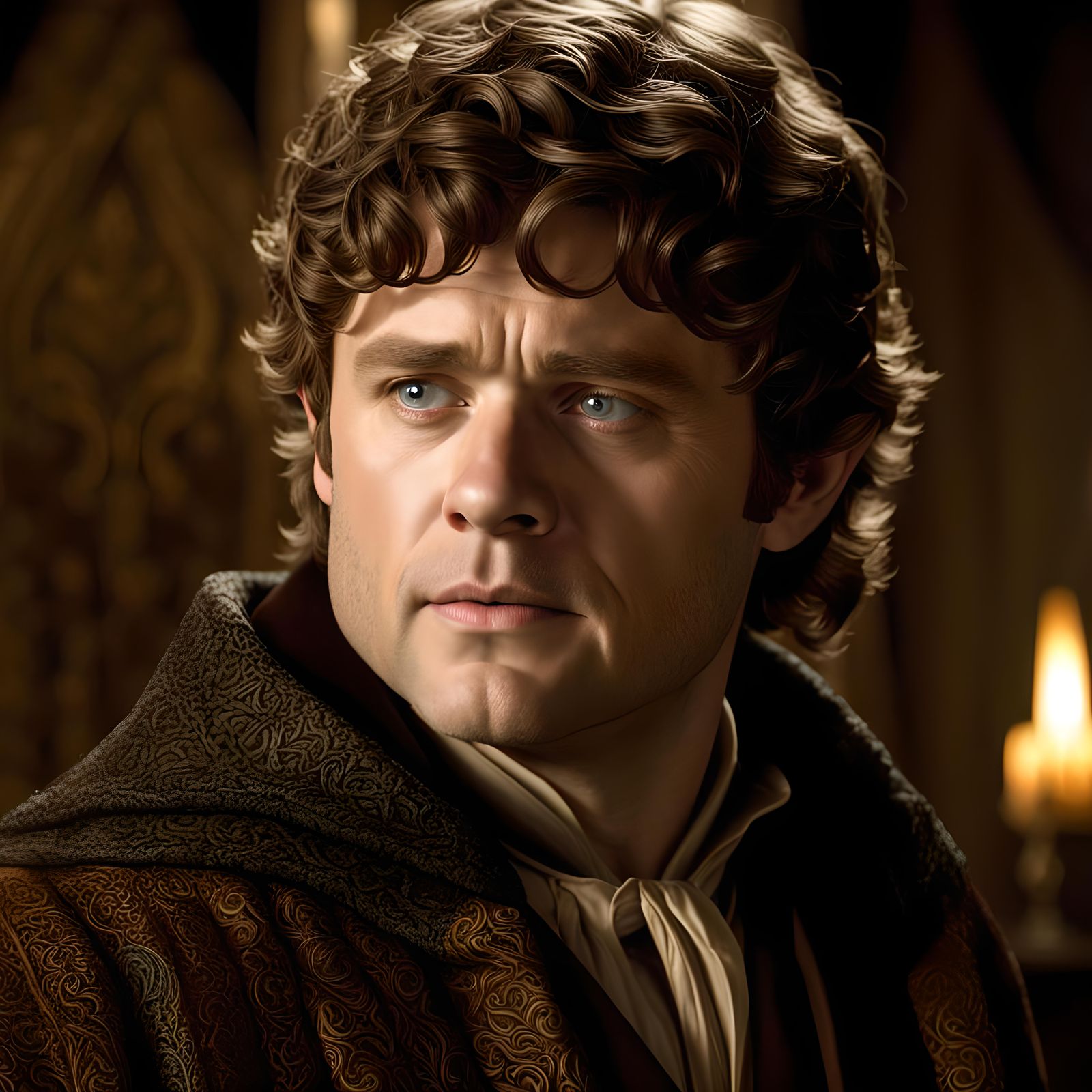 Sean Astin as Sam Gamgee from J.R.R. Tolkien's The Hobbit, b...