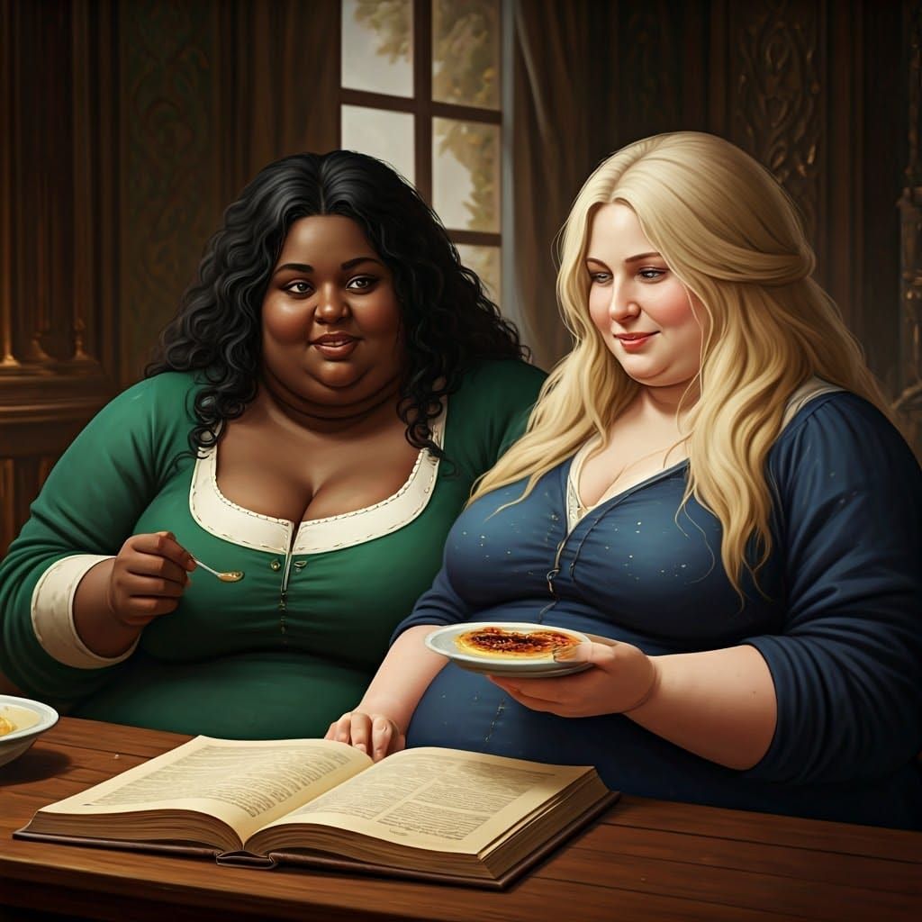 Cozy Domestic Scene in Fantastical Setting