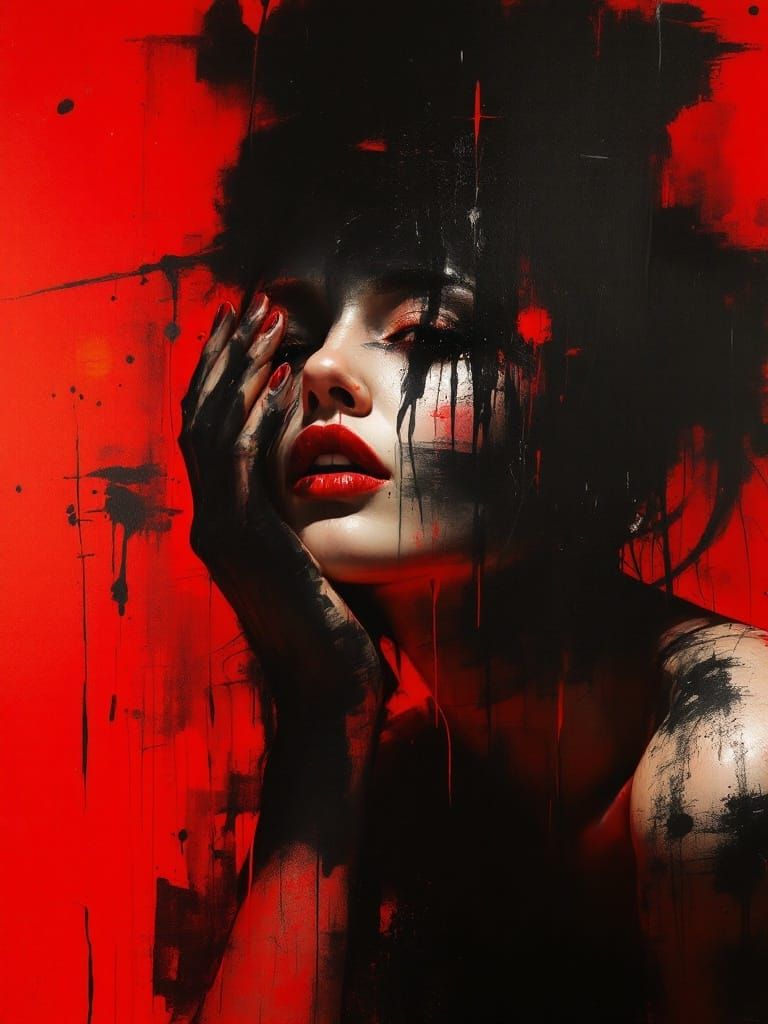 Ethereal Beauty Meets Urban Rawness in Cyberpunk Art