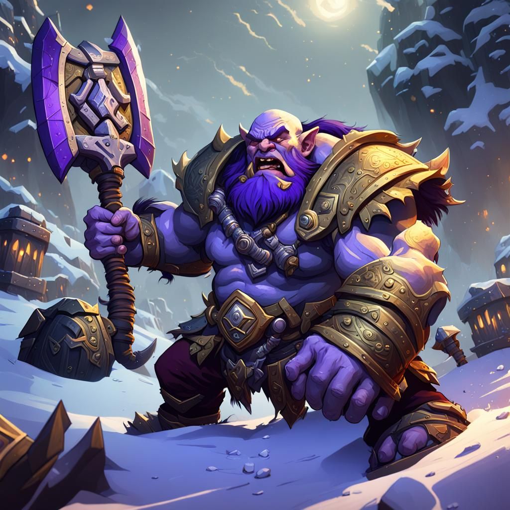 Epic Dwarf vs Orc Battle: Warcraft Fanart