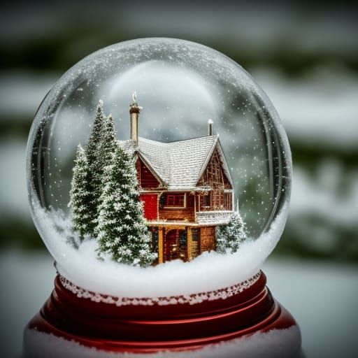 Hyperdetailed Snow Globe in HDR
