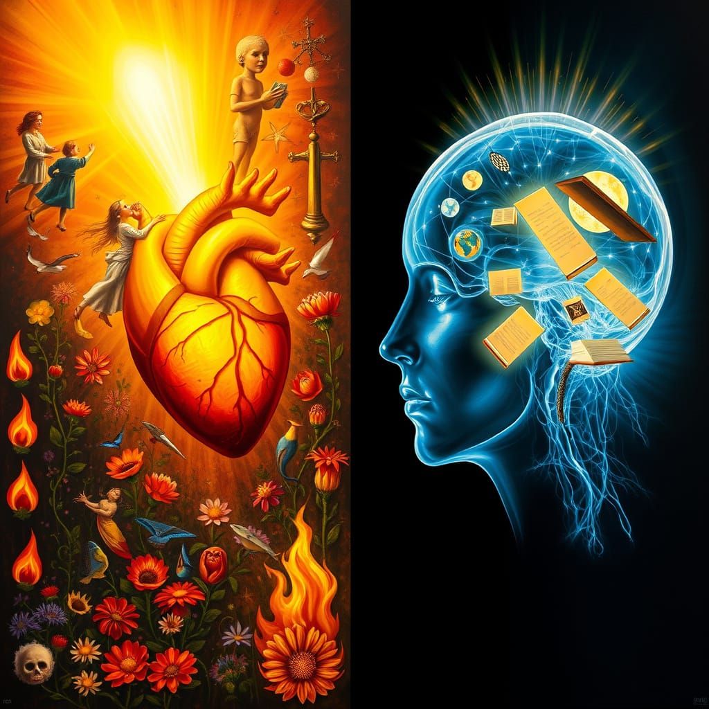 Heart and Mind Enlightenment in Symbolic Surrealism