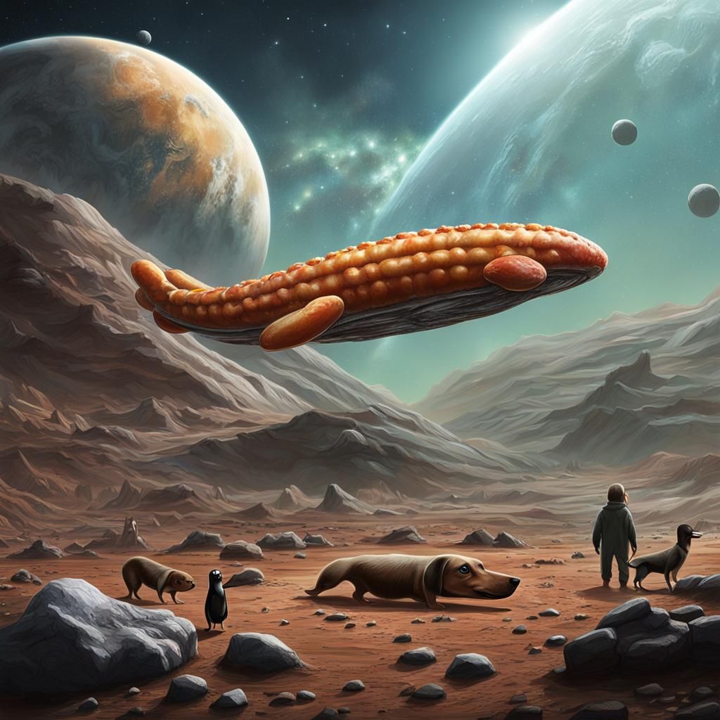 Alien Creatures on Exoplanet: Xenozoology Concept Art