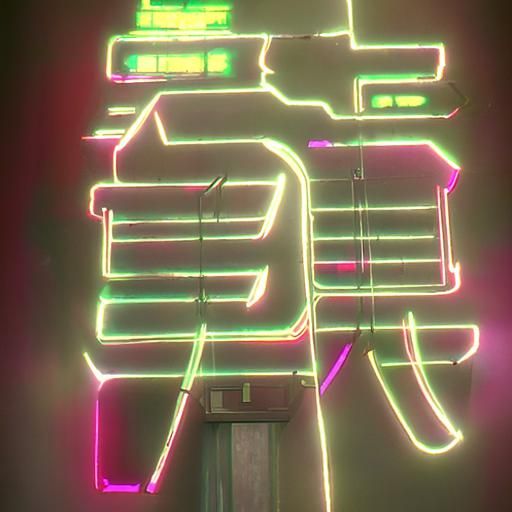 Cyberpunk Neon Sign