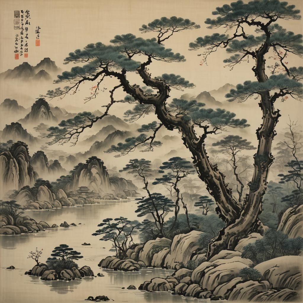 Delicate Watercolor Bird on Wires at Sunset