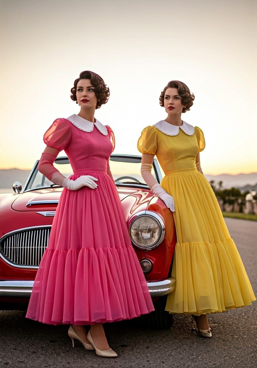 1950s Glamour at the Monte Carlo Rally in Cinematic Style