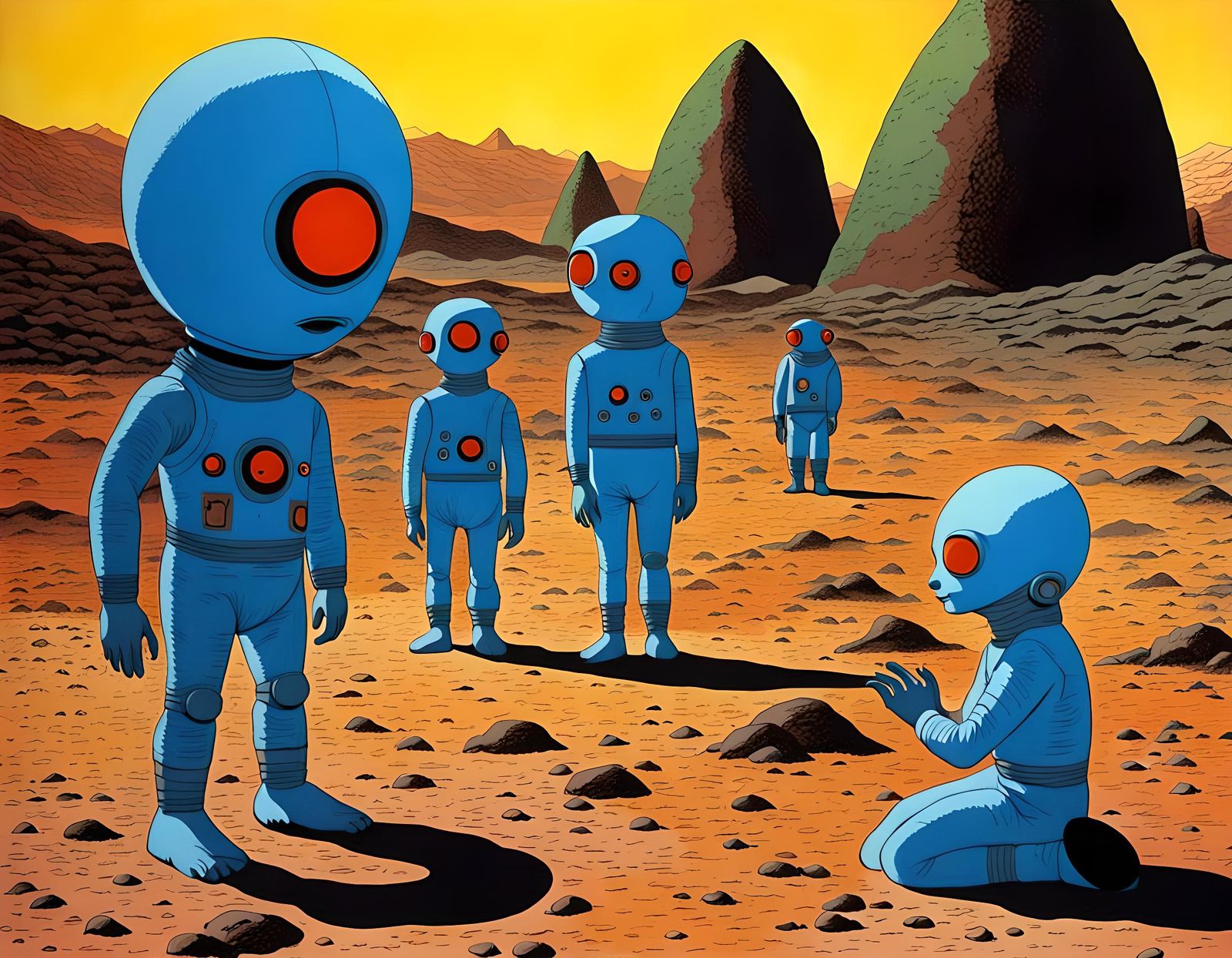 Surreal Draags Dominate Ygam in Fantastic Planet Scene