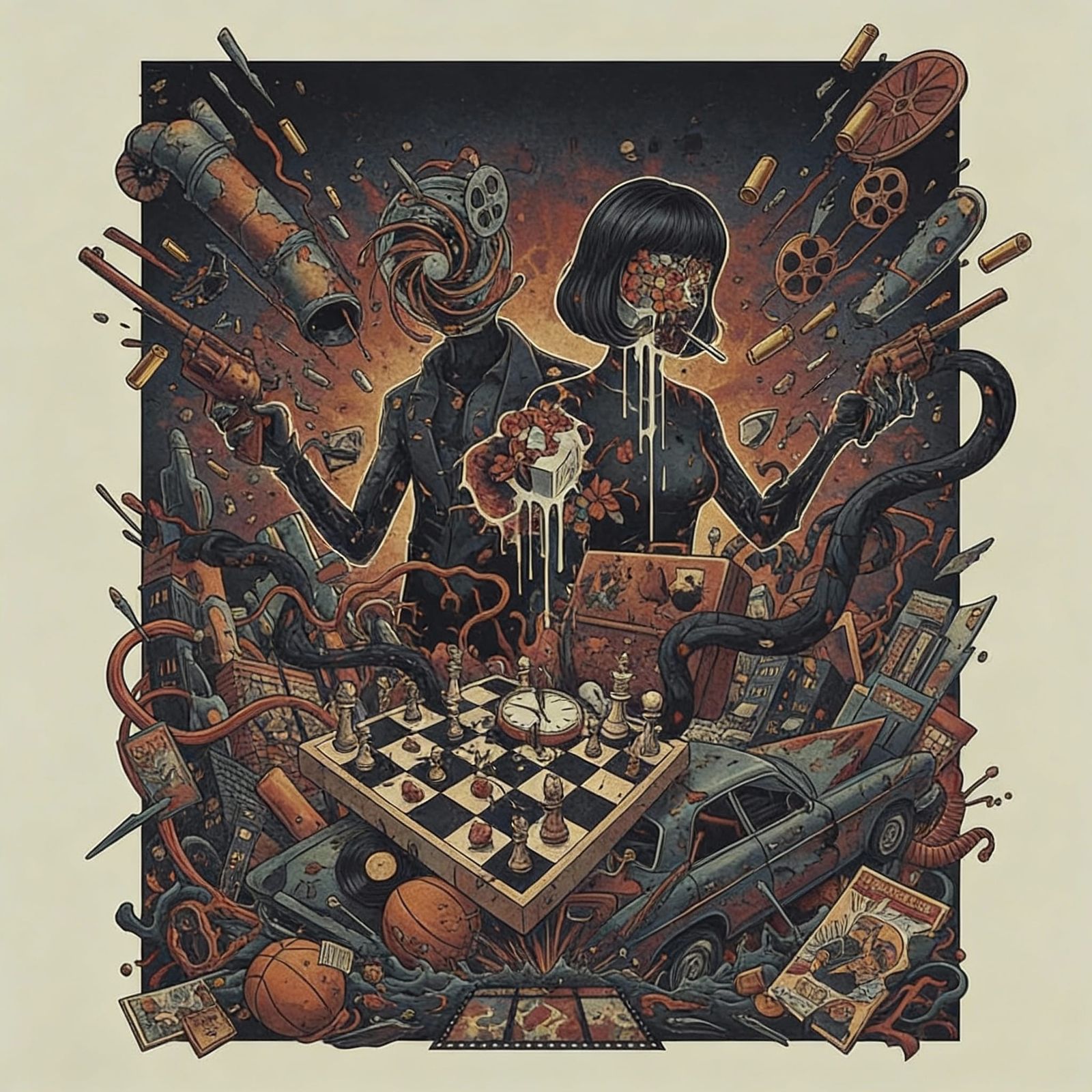 Surreal Dark Concept Art of Distorted Reality