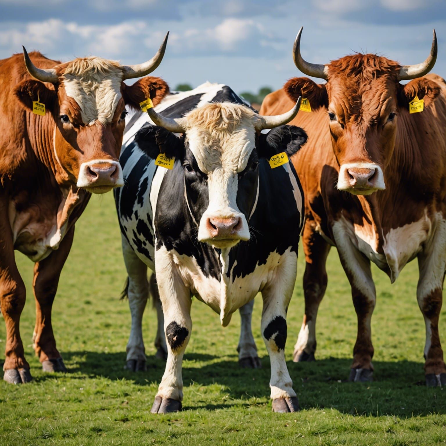 Bull and Cows in a Field
