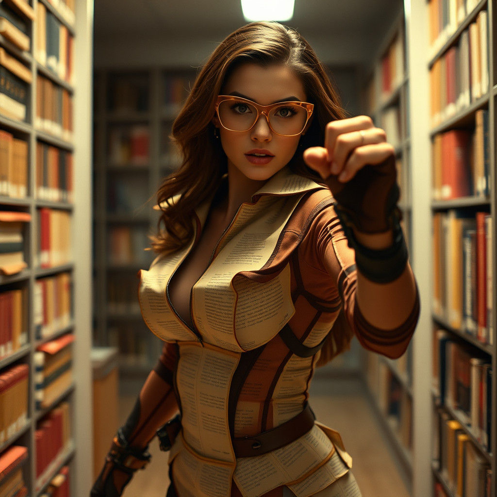 The Librarian strikes fear in the hearts of book burners!