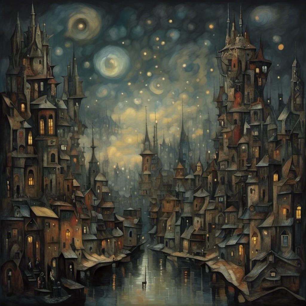 Fireflies Glow at Midnight in Digital Matte Painting