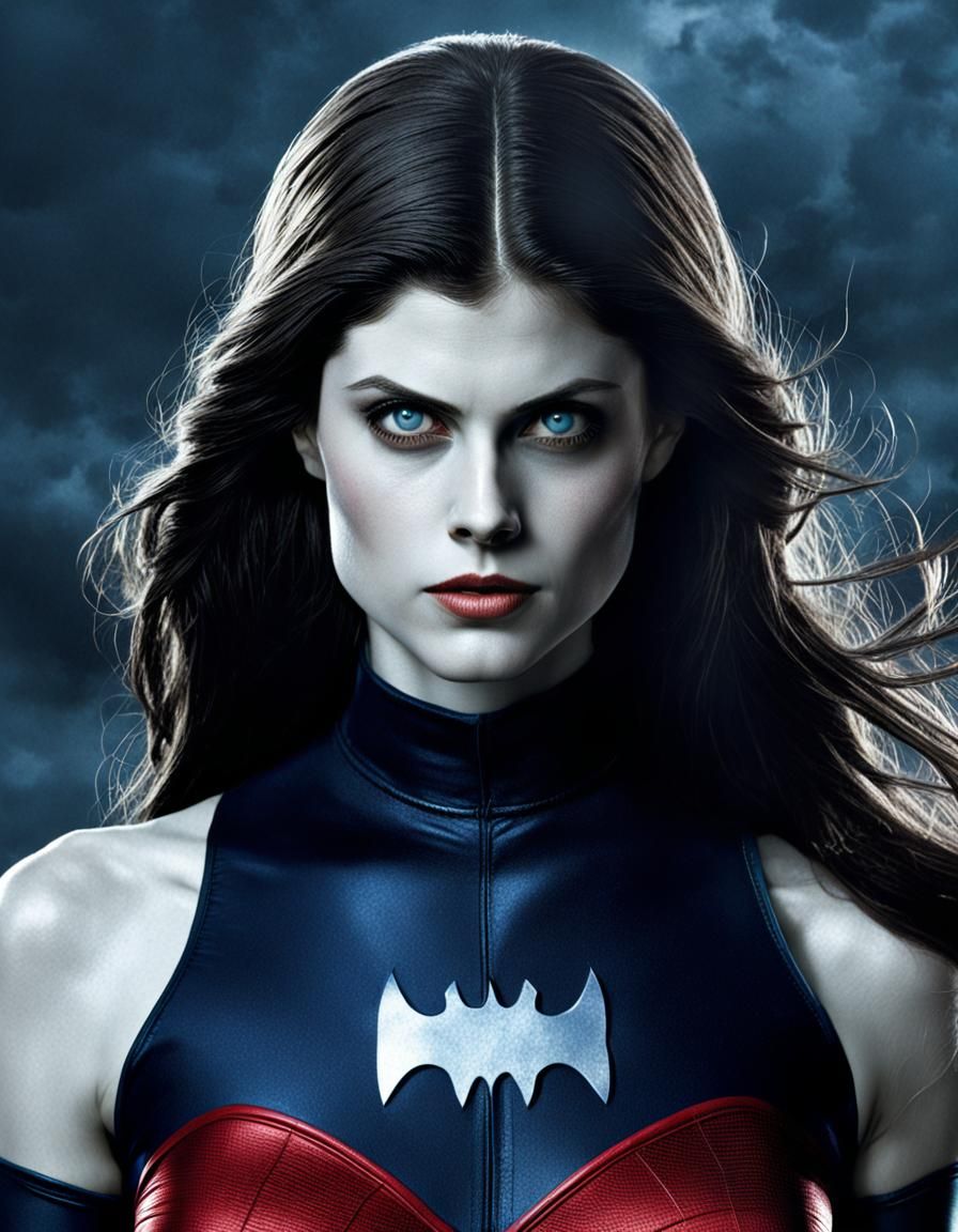Cinematic Superheroine Portrait Inspired by Watchmen