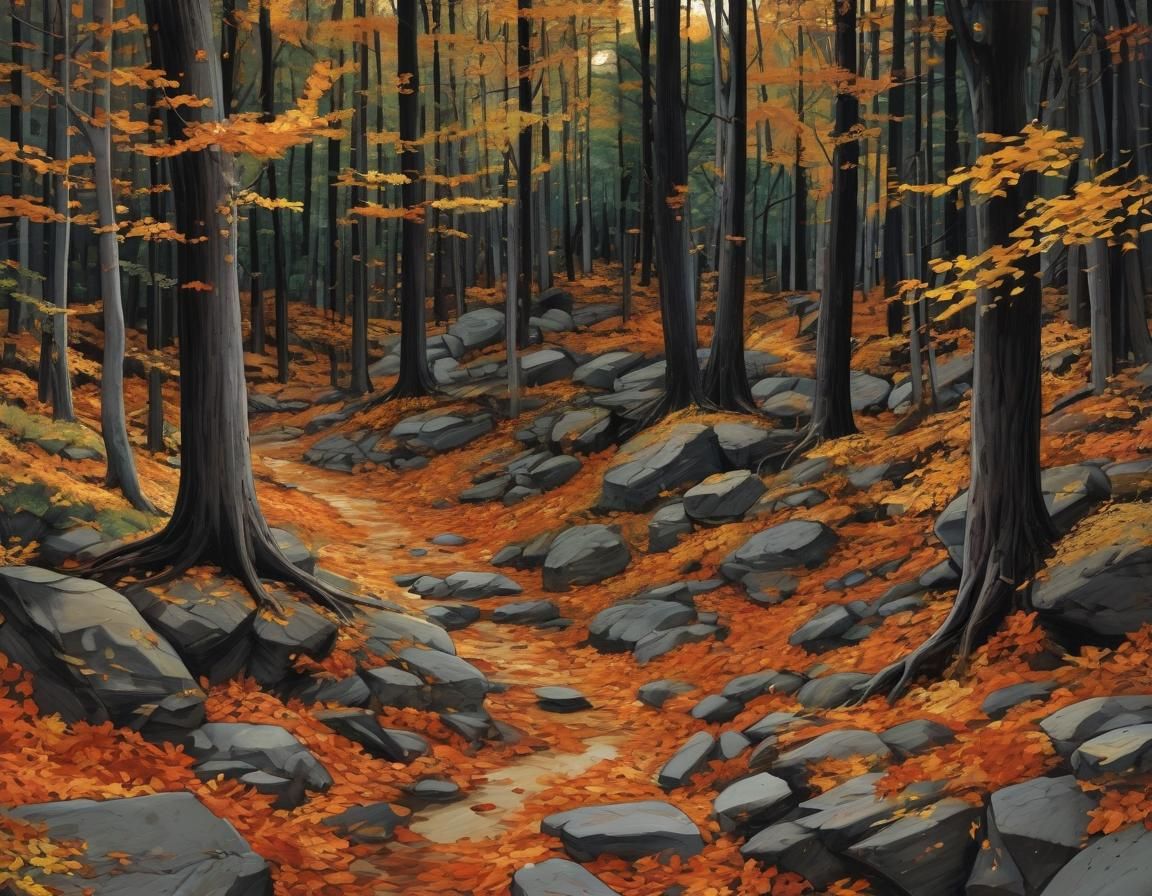 Autumn Portrait in Comic Book Style