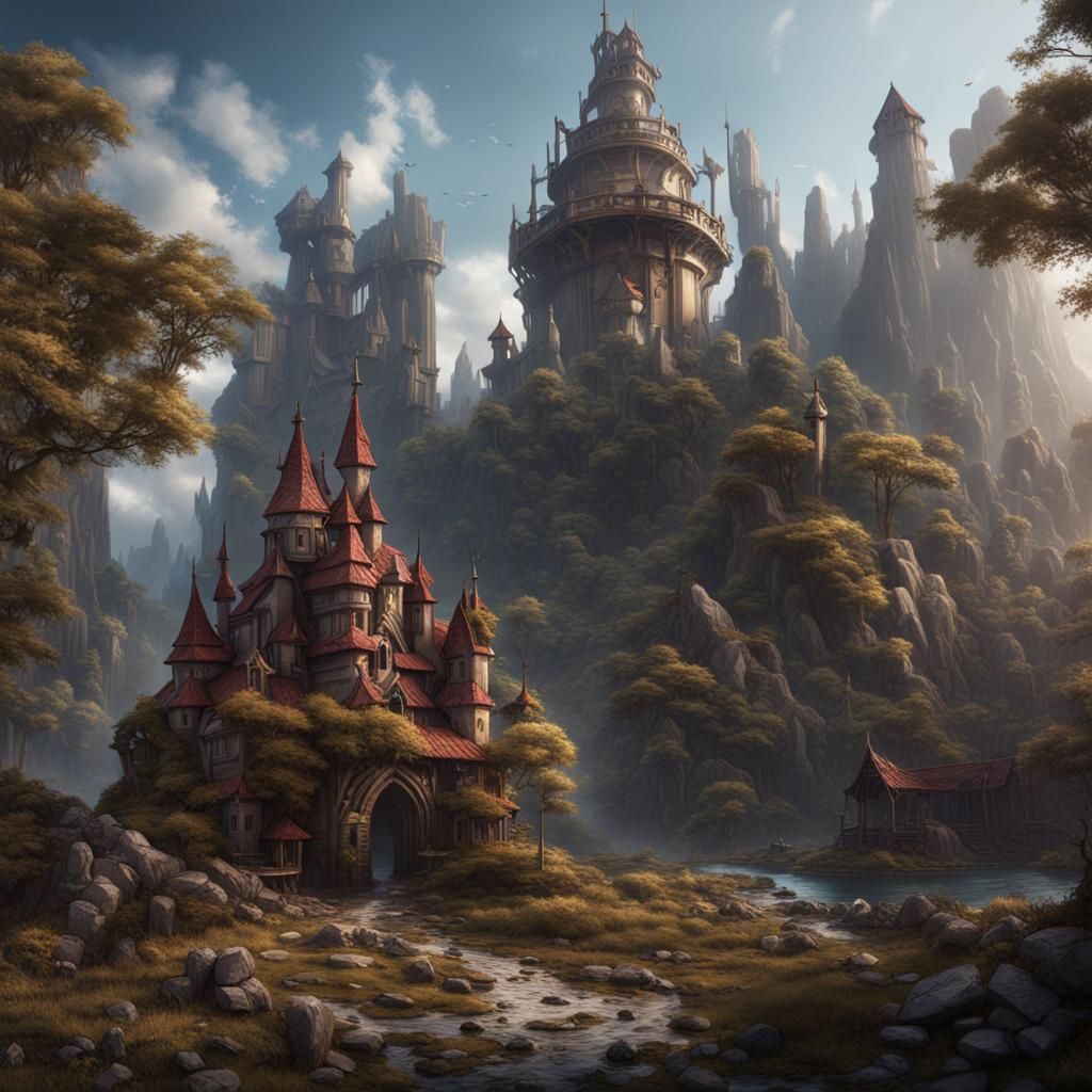 Fantasy Items Detailed Matte Painting