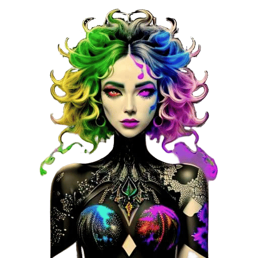 Colorful Mandelbrot Set in a Synthwave Style