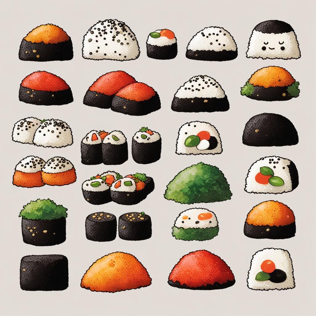 Delicious Japanese Onigiri Rice Ball