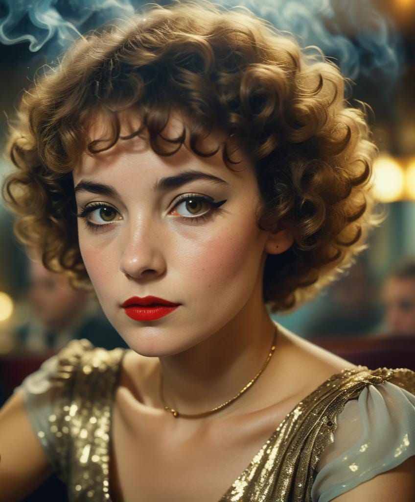 Elegant French Woman in 1960s Editorial Style