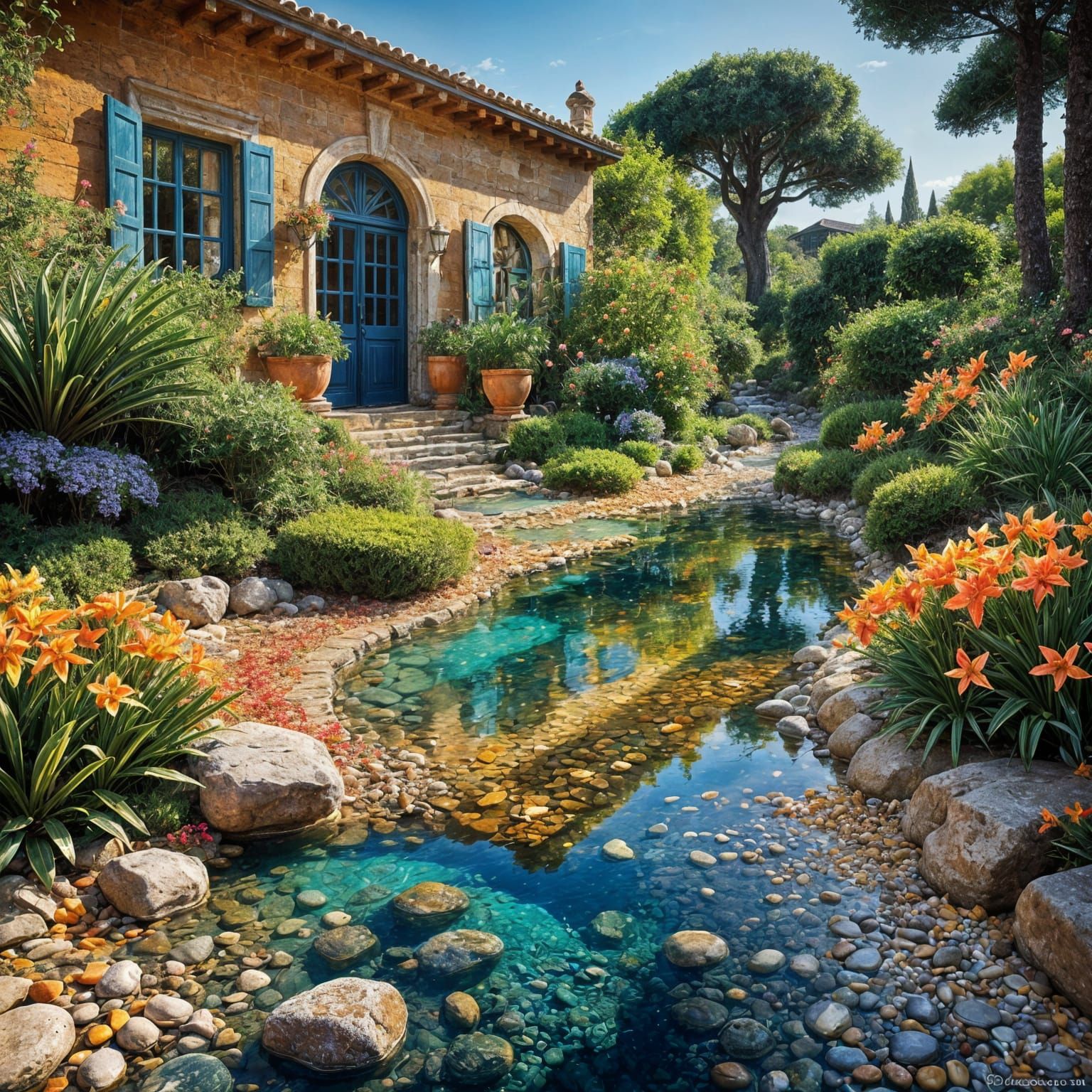 Stunning Mediterranean Villa by Crystal Stream