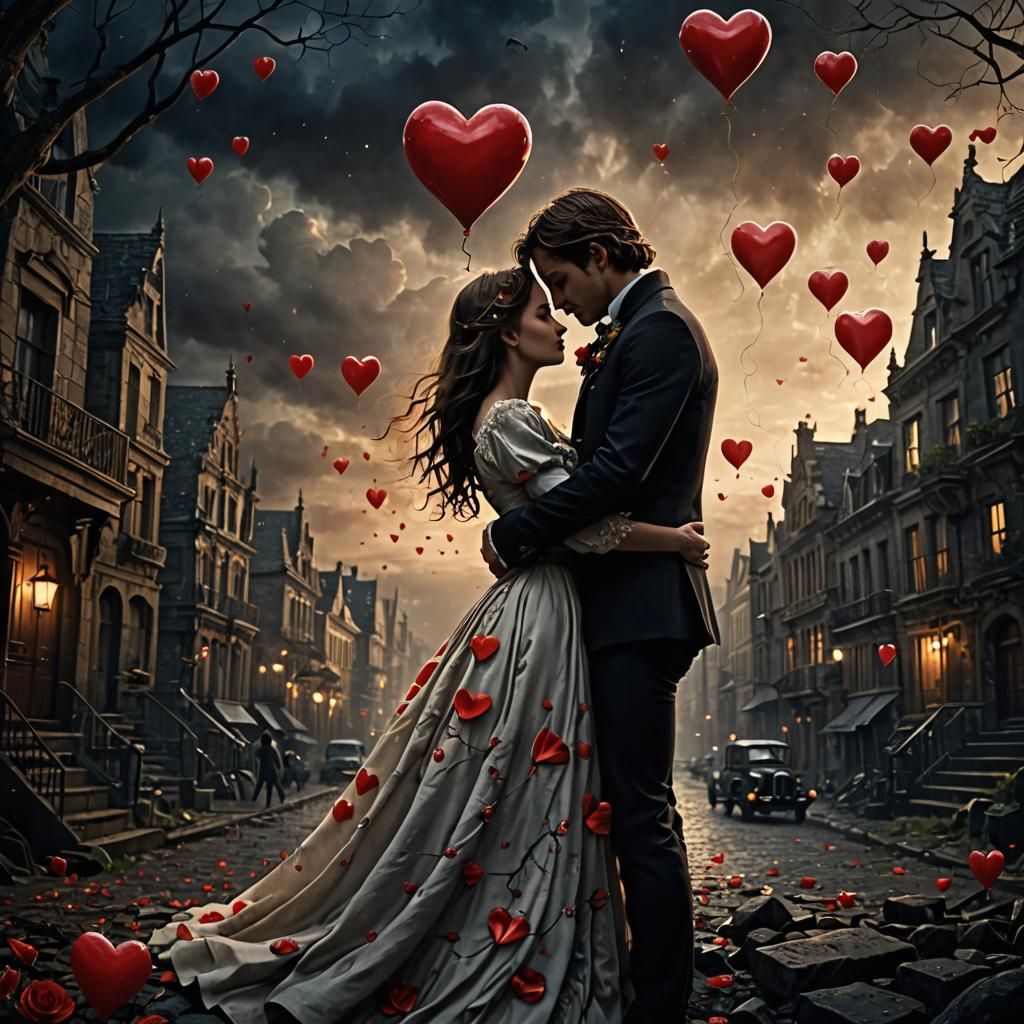 Fantasy Matte Painting of a Broken Heart