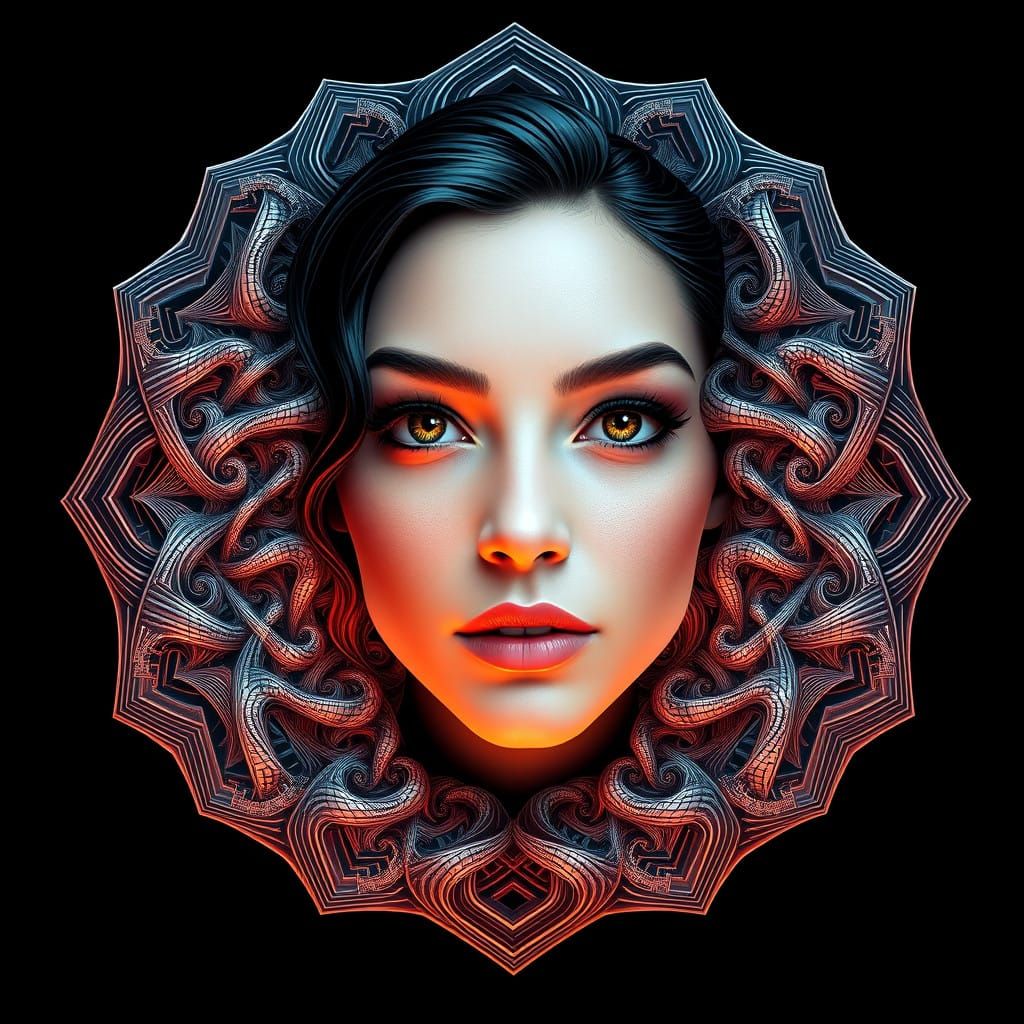 portrait of pretty woman