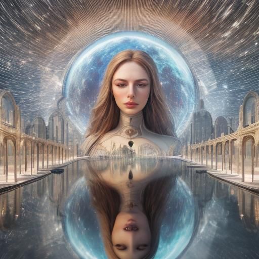 Hyperrealistic Woman in Perfect Harmony: Professional Photog...