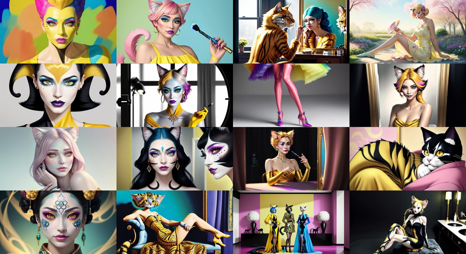 Furry Gender-Bending Man in Yellow Dress