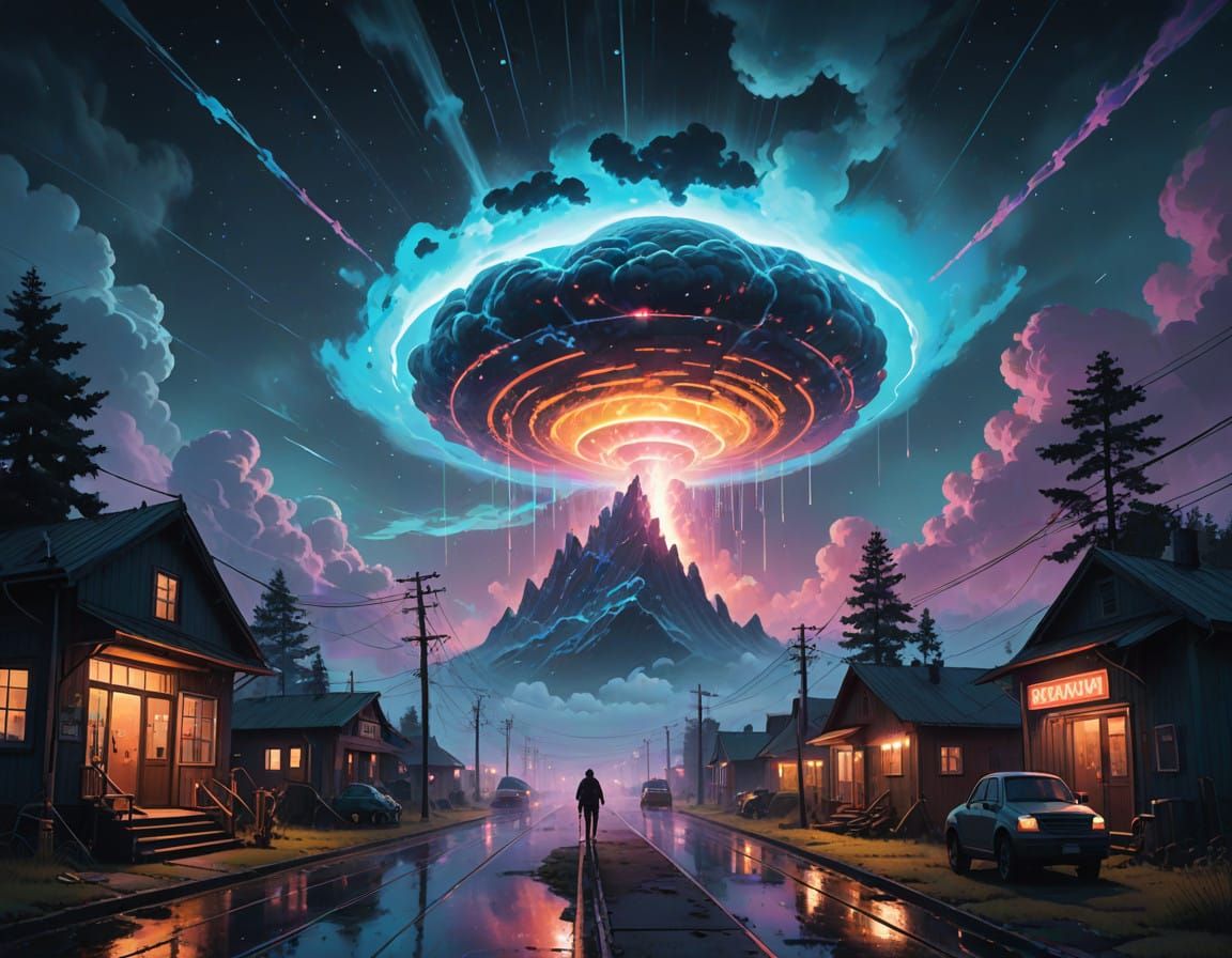 Surreal Cosmic Portal Unveils Infinity