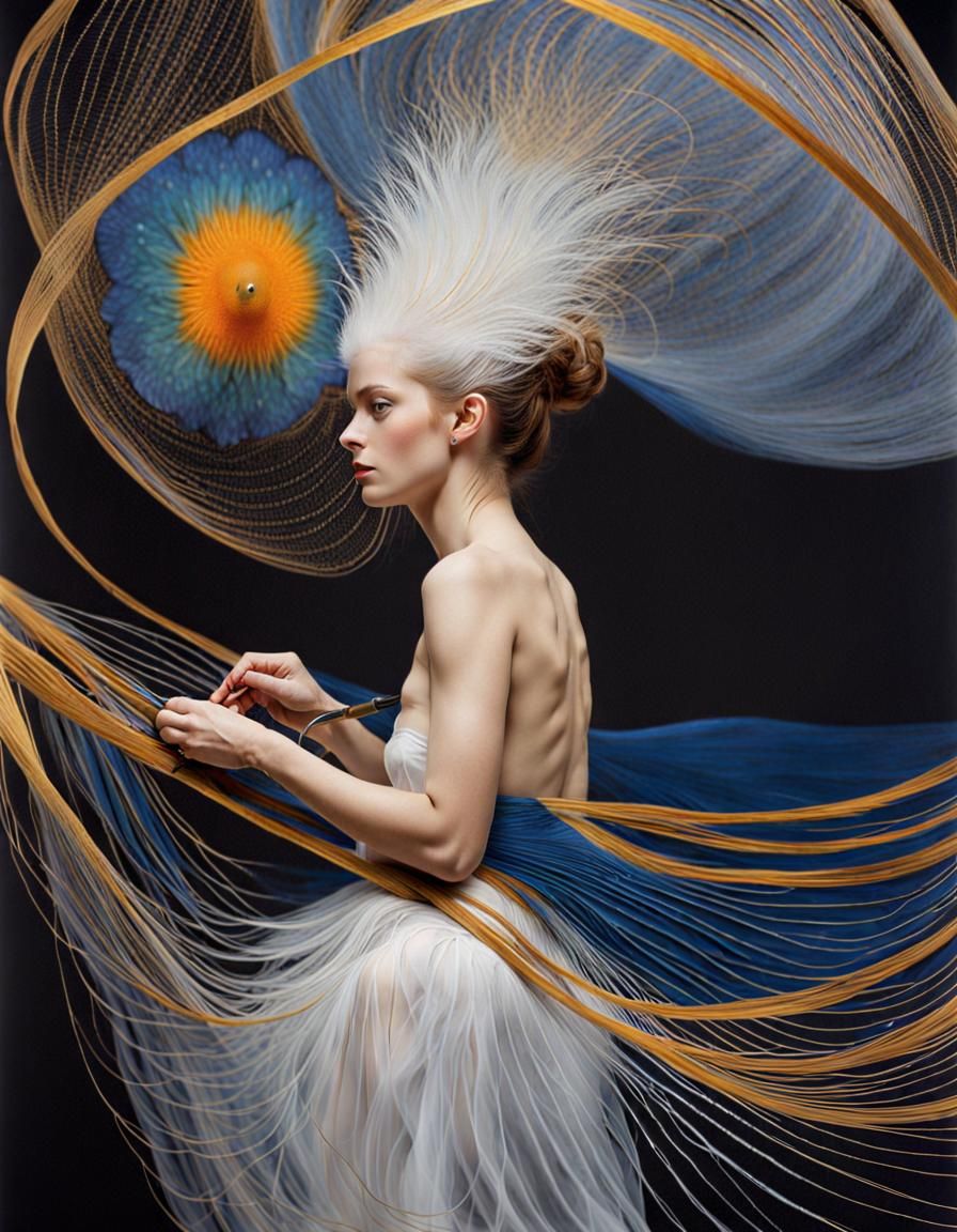 Alien Party: Hyperrealistic 20th Century Painting Escape