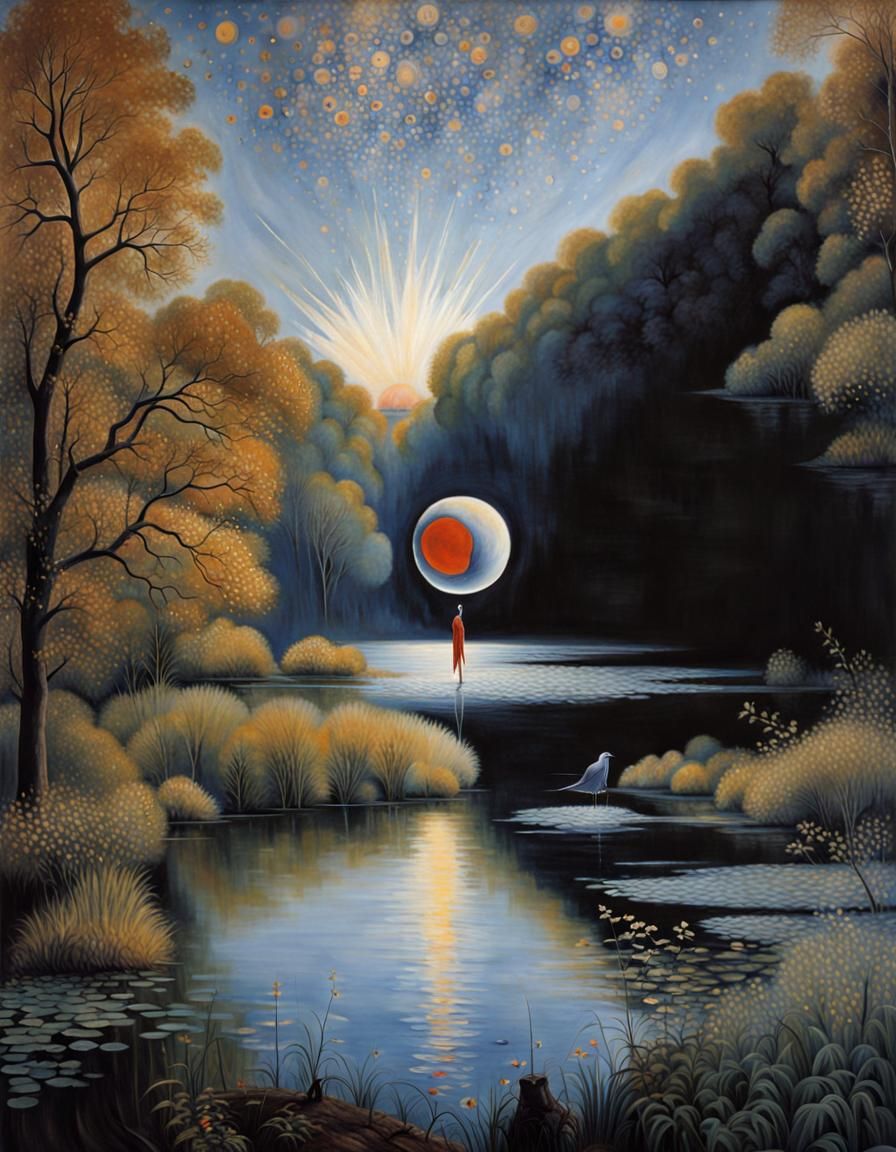 Alien Party Out of 20th Century Paintings