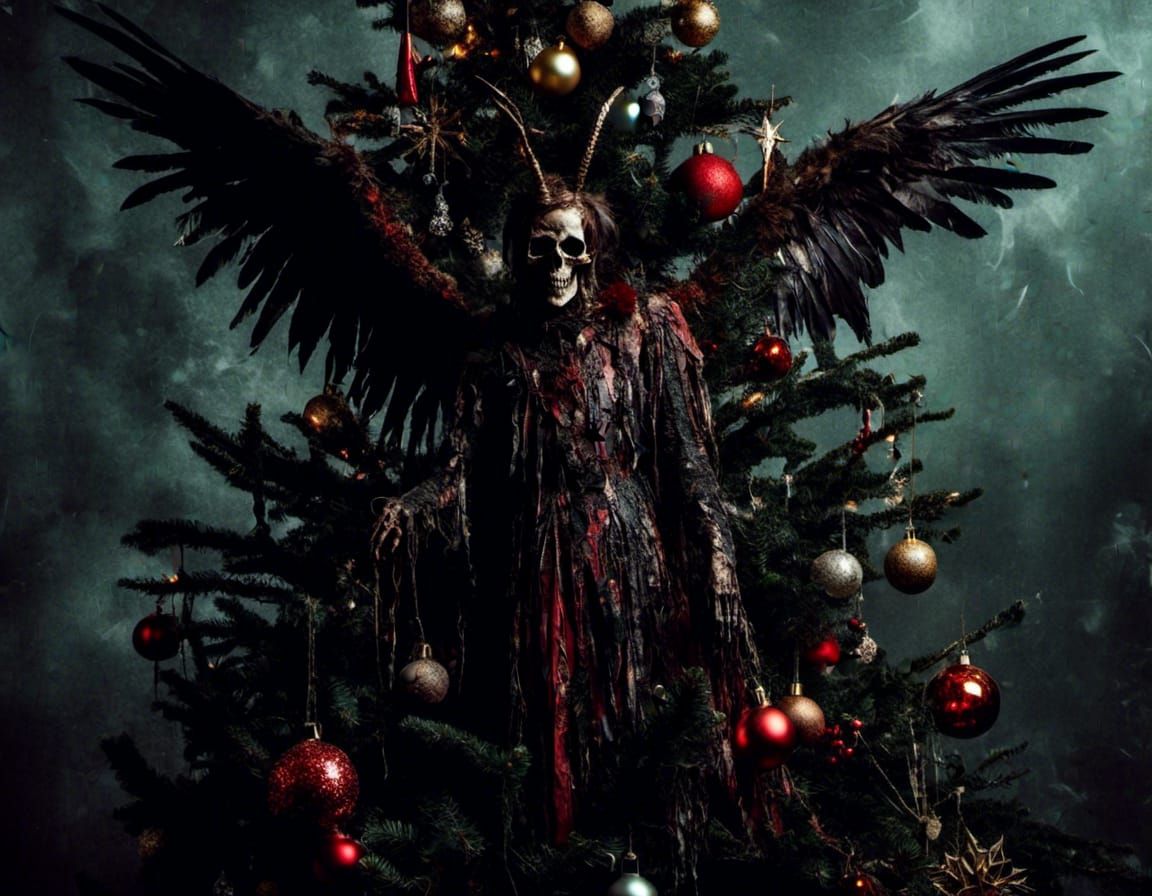 Macabre Angel Topping Christmas Tree
