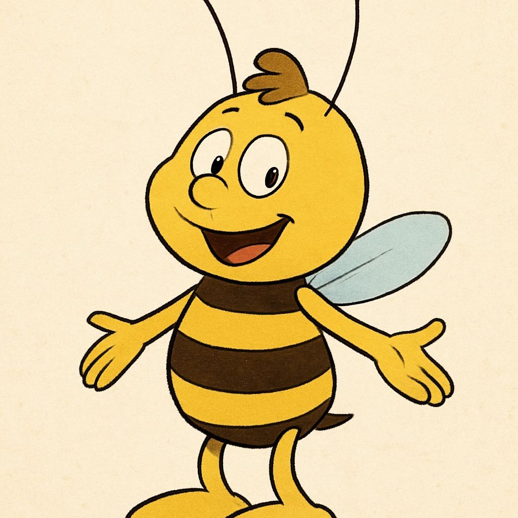 Willy the Bee Cartoon Illustration