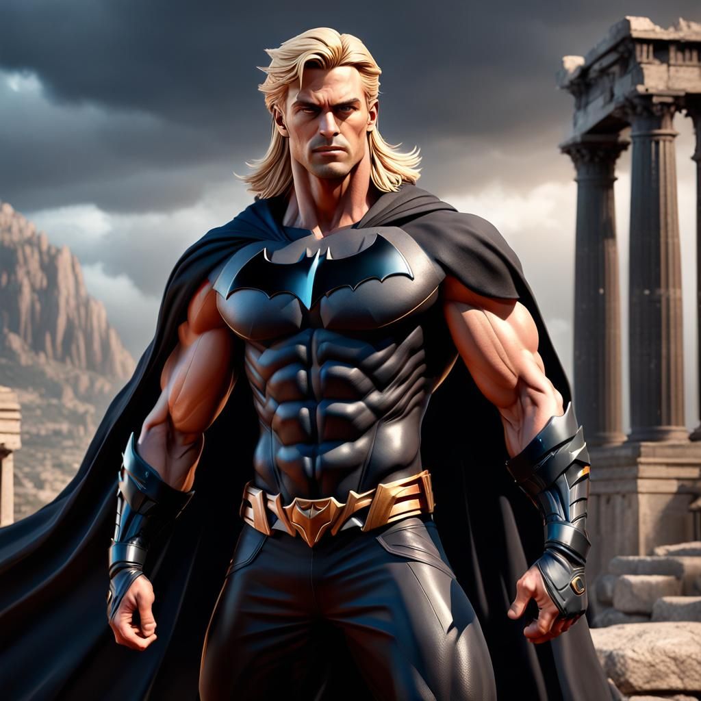 Apollo in Batman Beyond Style: Photorealistic 8K Render