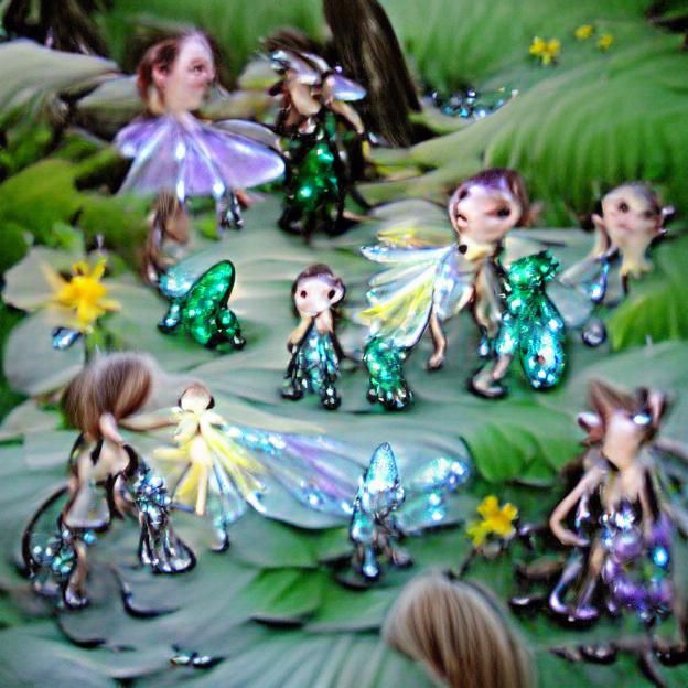 AI-Generated Image of Faeries