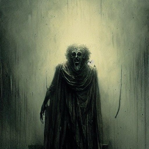 Terrifying Bogeyman in Horror Style