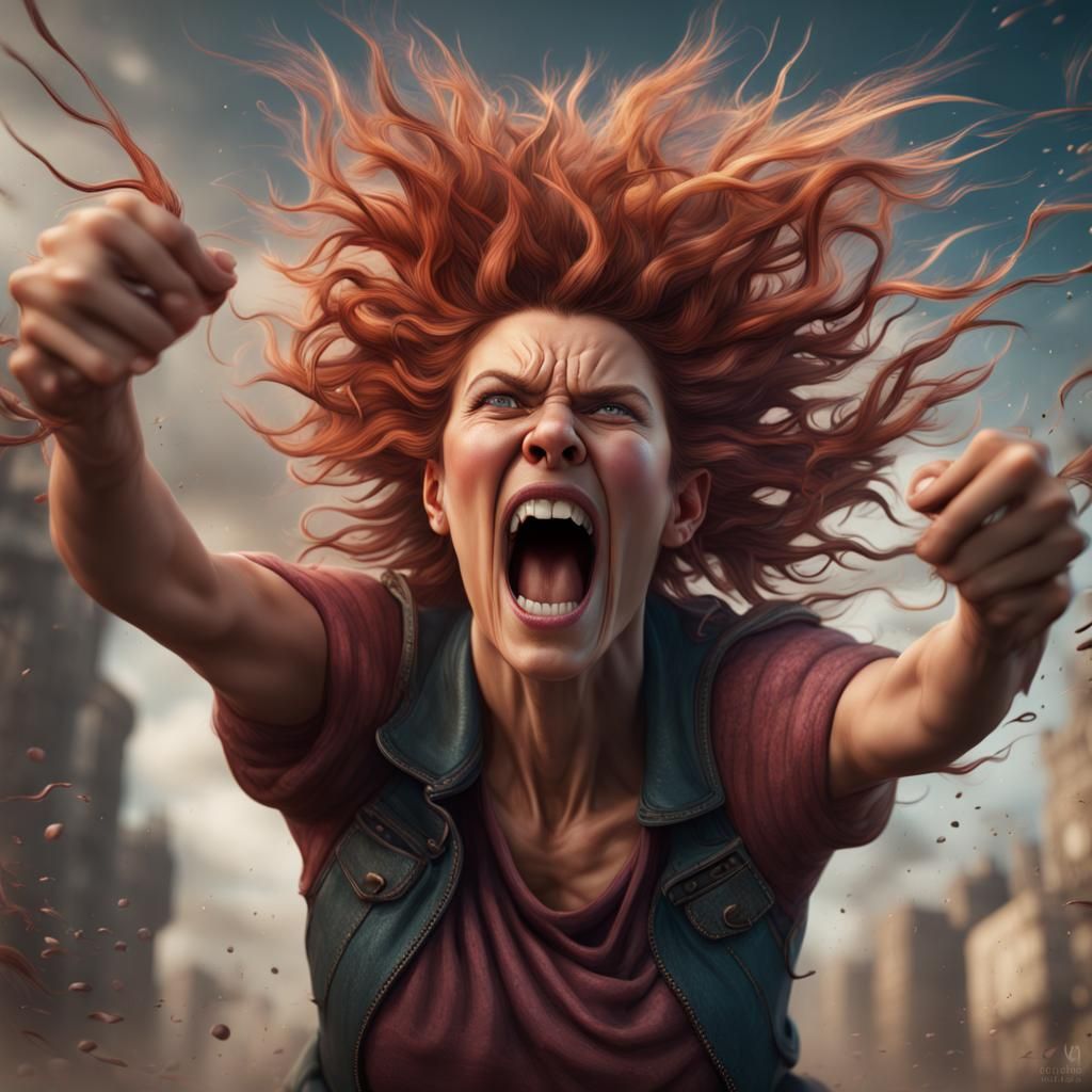 Frazzled Woman: Detailed Matte Painting in Unreal Engine