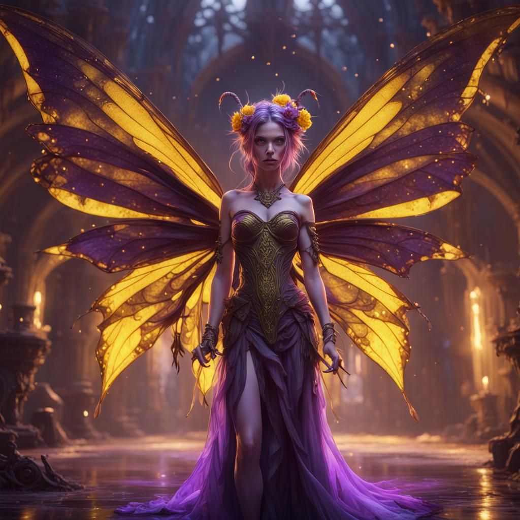 Dark Fantasy Fairy, Hyperdetailed Concept Art