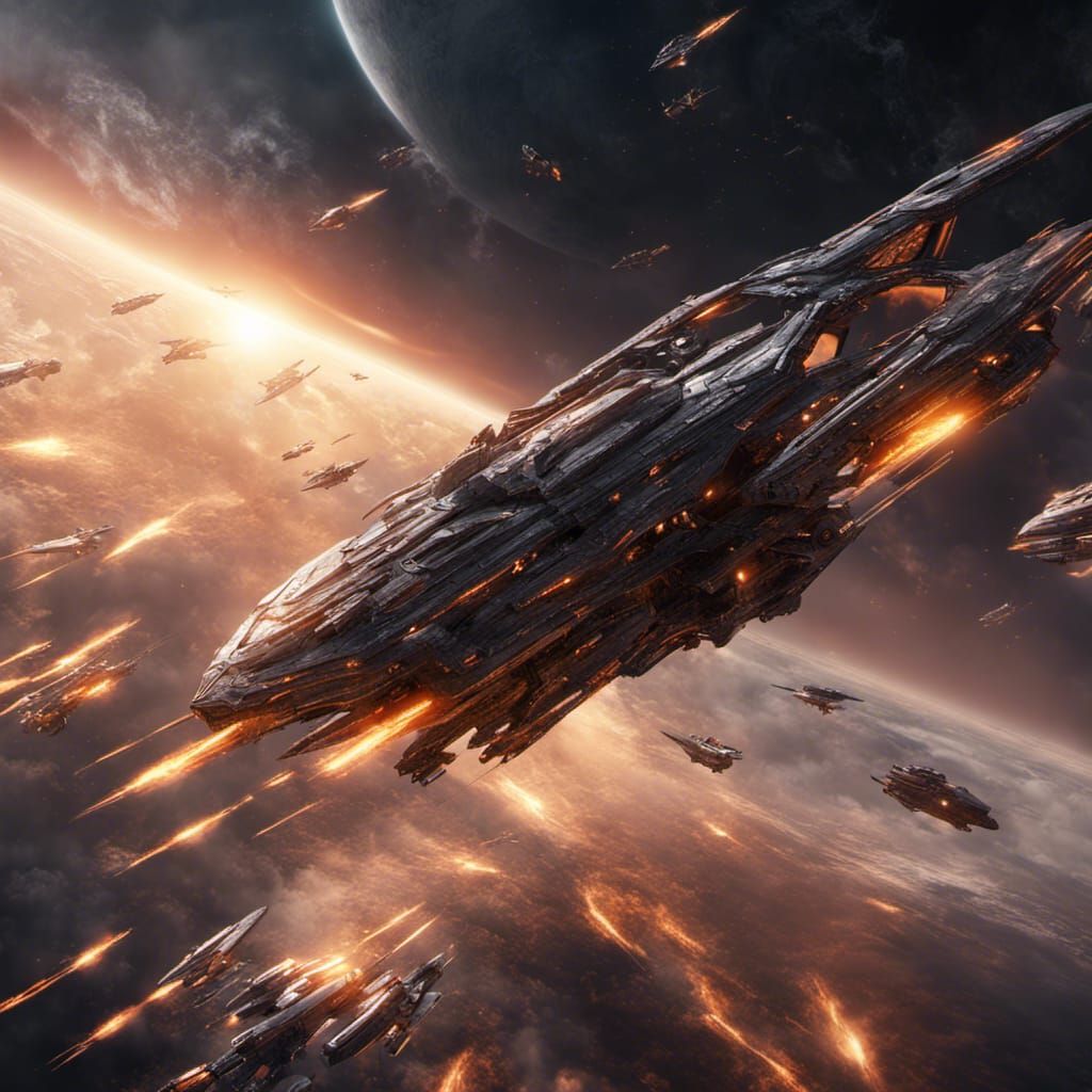 Epic Starship Battle