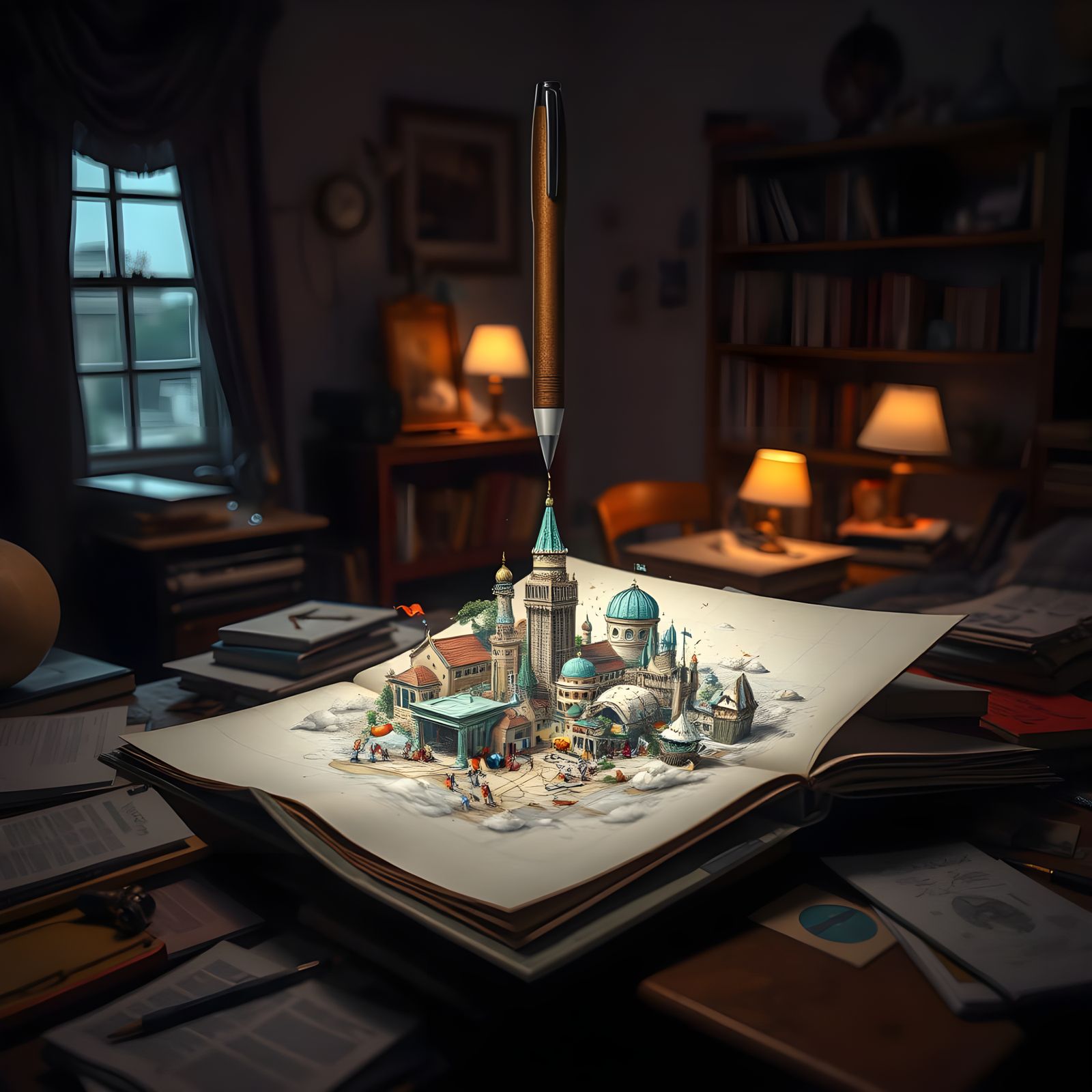 Surreal Bedroom Scene Reveals Hidden Reality in a Hyperreali...