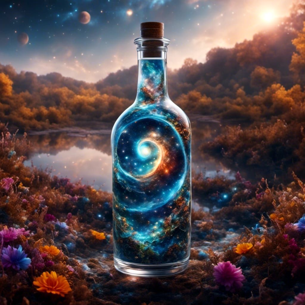 Galaxy in a bottle