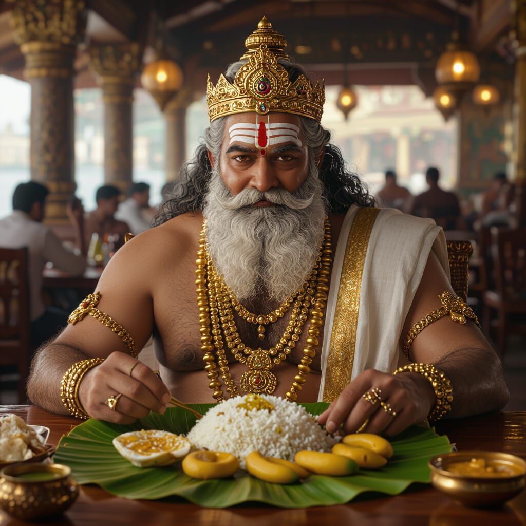 Mahabali Feasts in Dubai: Cinematic 8k Resolution