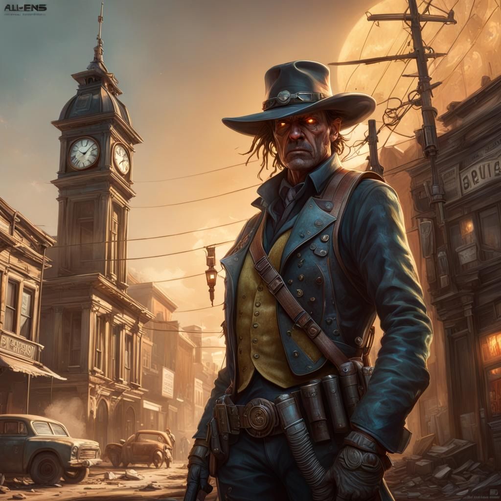 Aliens Clash in Old West Gunfight with Solar Flare