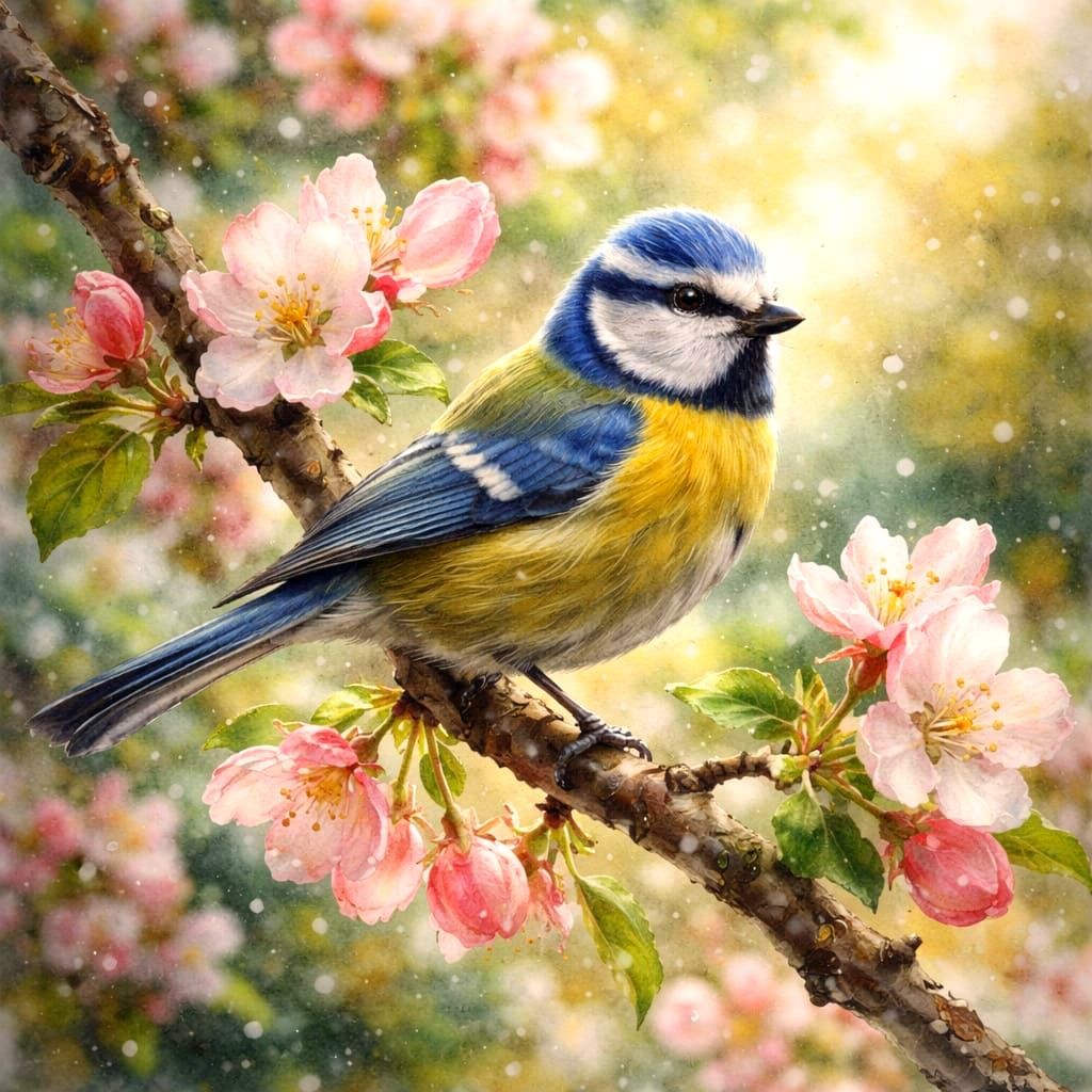 BlueTit (Cyanistes Caeruleus)